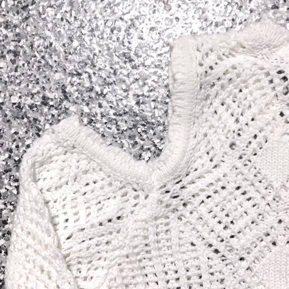 Dex ✦ Cut Out Shoulders Unworn White Sweater (M) - Picture 4 of 4
